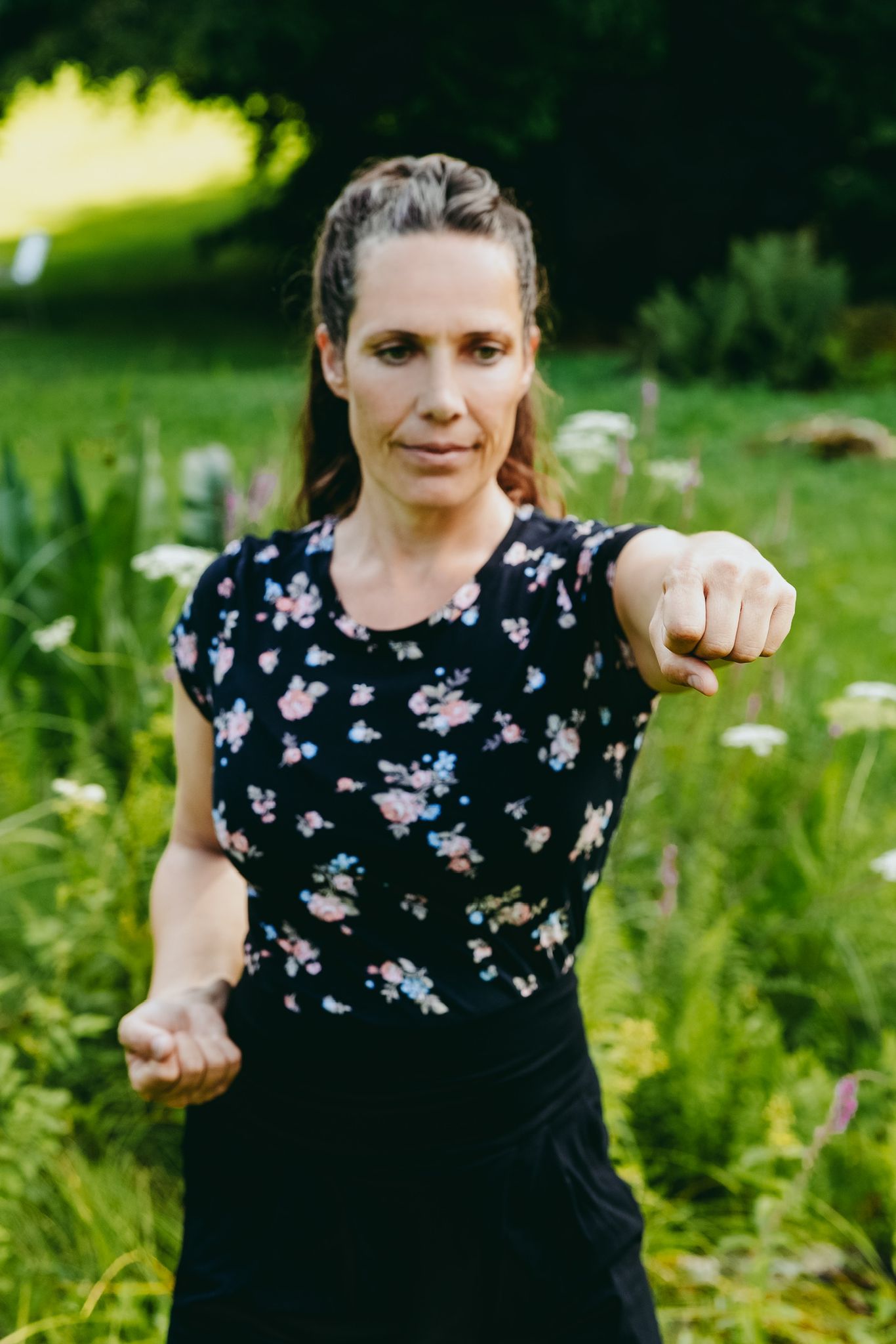 QiGong Übung in der Natur